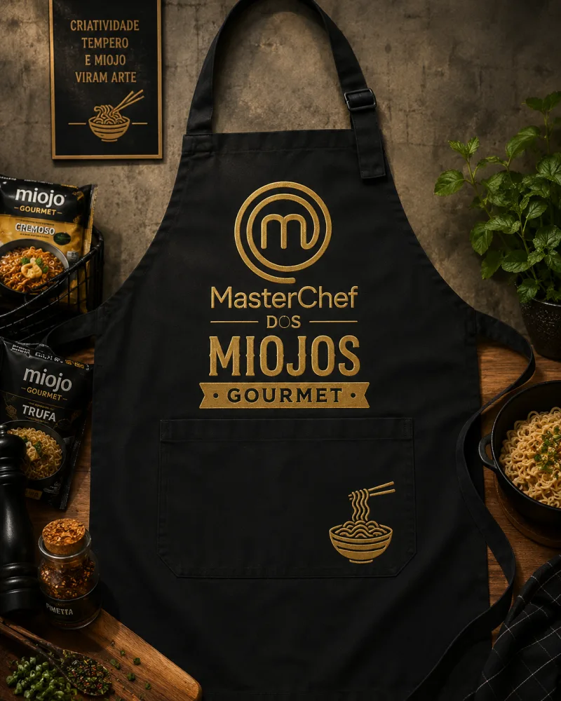 Avental do MasterChef dos Miojos Gourmet