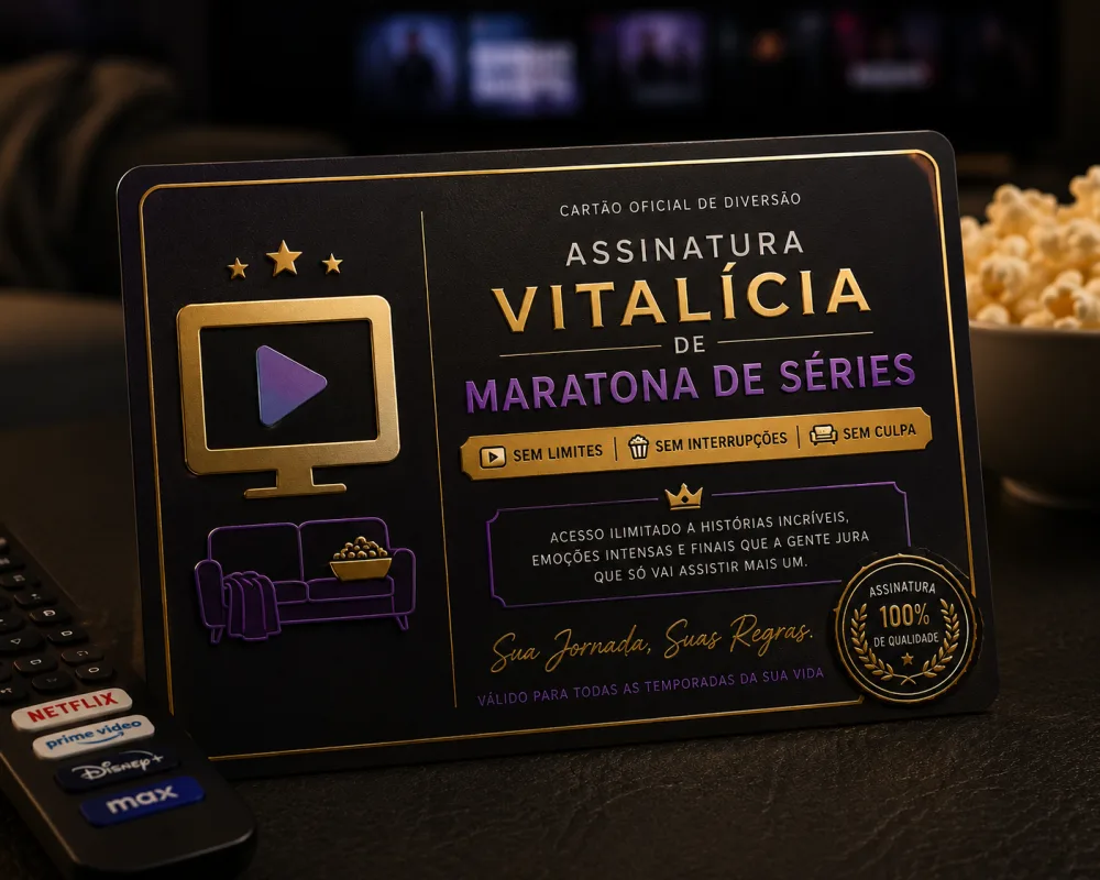 Assinatura Vitalícia de Maratona de Séries (na imaginação)